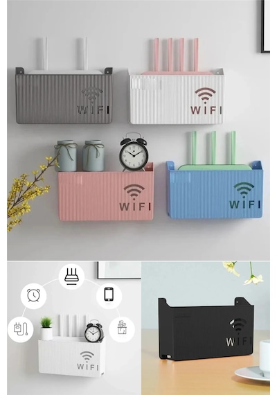 Siyah Pleksi Wifi Kutusu Duvar Asılabilir Sigorta Ve Modem Saklama Kutusu 25x15x6 Cm Diğer