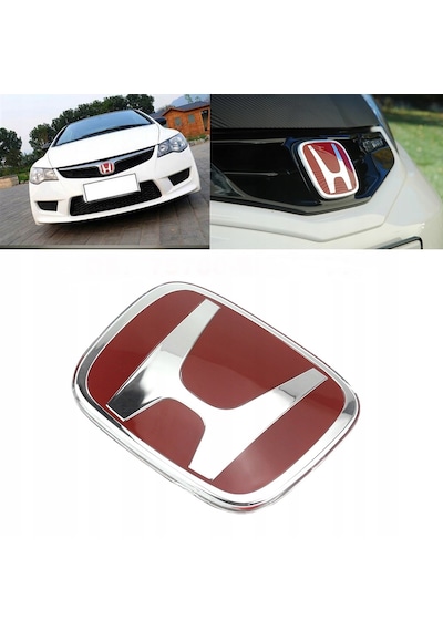 Honda Civic 2006.2012 Fd6 Kırmızı H Ön Kaput Logo