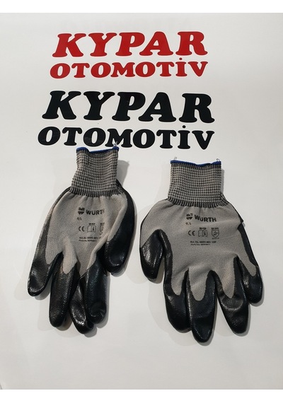 Würth Siyah Mekanikçi Eldiveni Yarı Nitril 5 Takım