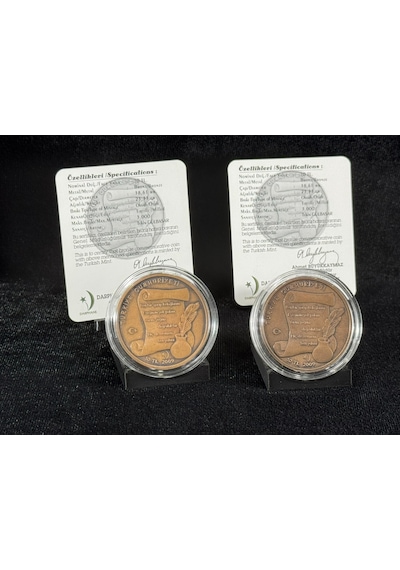 Darphane Keloğlan 2009 Hatıra Bronz Para Açık - Koyu Takım Sertifikalı Çil