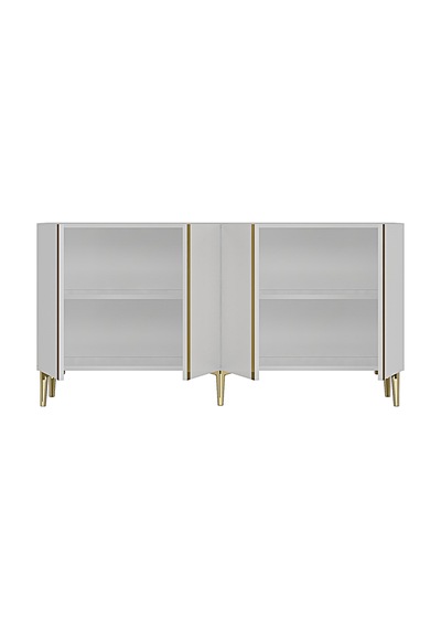 Ka1598bg Anka Konsol Ve Tv Sehpası Beyaz-gold 150cm