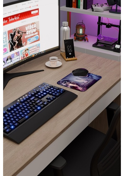 Tekken Kaymaz Dikişli Kauçuk Oyuncu Mousepad V3 - 22x18 Gaming Mouse Pad Fare Altlığı