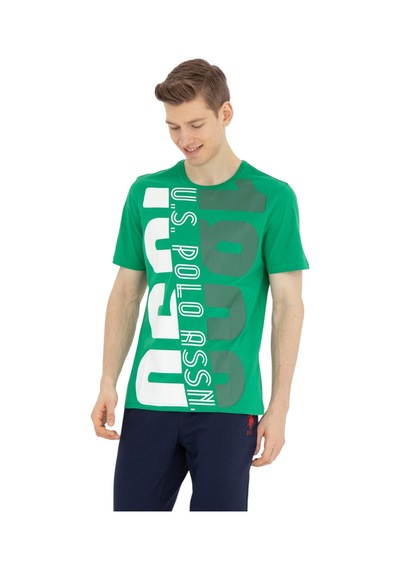 U.S. Polo Assn. Erkek Bisiklet Yaka T-shirt 1573137 Yeşil