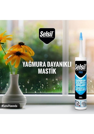 Yağmura Ve Suya Dayanıklı Mastik Beyaz 485 Gr