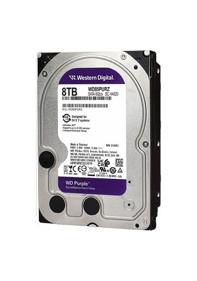Western Digital Purple Wd85purz 8tb 3.5 İnç 256mb 7/24 Güvenlik Harddısk