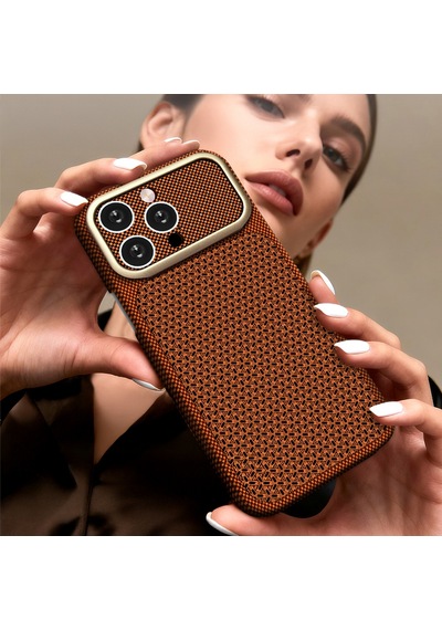 İphone 15 Pro Max Uyumlu Kılıf M-safe Şarj Özellikli Zore Paris Nexel Sert Pc Kapak Turuncu