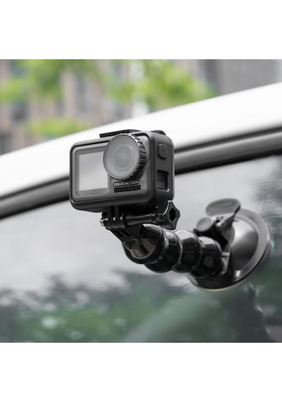 Ayex Ax-231 Vantuzlu Araç İçi Esnek Kamera Tutucu Gopro, Djı Osmo Actıon, Insta360 İle Uyumlu