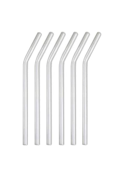 Mithra Life 6 Lı Şeffaf Eğimli Cam Pipet Mıt1003
