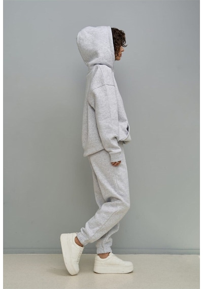 Mai Collection Mai Studios Co. Minimal Baskı Karmelanj Eşofman Takım Kar Melanj