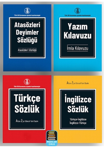 Kelimelerin Dünyası Sözlük Seti Orta Öğretim 4 Kitap A'dan Z...