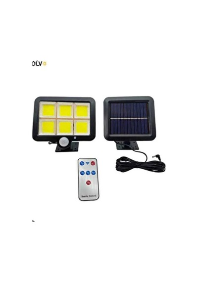 Kumandalı 3 Modlu Hareket Sensörlü Güneş Enerjili Solar 120 Cob Led Bahçe