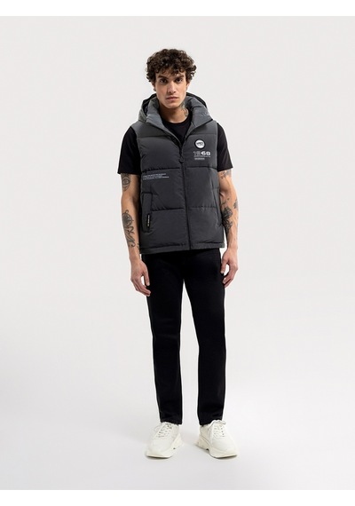 Regular Fit Erkek Yelek Gri