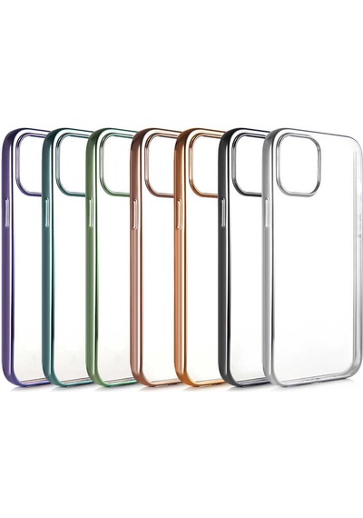 Benks Apple Uyumlu iPhone 12 Mini Köşeleri Parlak Renkli Benks Magic Glitz Transparent Kapak ZORE-218520