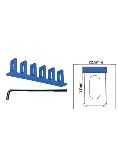 Boyasız Göçük Düzeltme Plastiği Mavi 6 Lı 22,5mm + L Kol