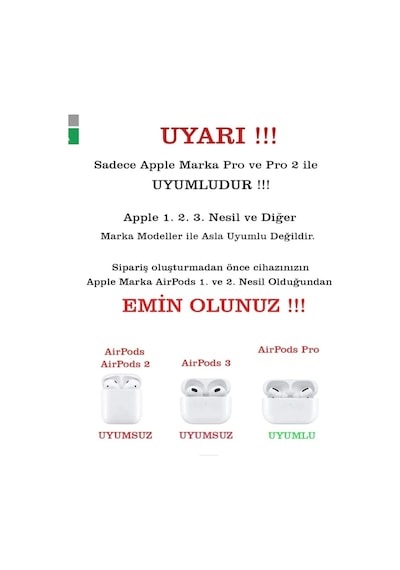 Apple Uyumlu iPhone 3. Nesil  Koruyucu Bluetooth Kulaklık Kılıfı Kalp Figürlü Kalp Airpods 3. Nesil