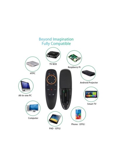 Sesli Kumanda Air-mouse 2.4g Kablosuz Uzaktan Kumanda