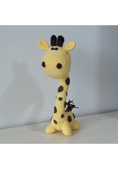 Amigurumi Örgü Oyuncak Zürafaa Sarı 30 Cm