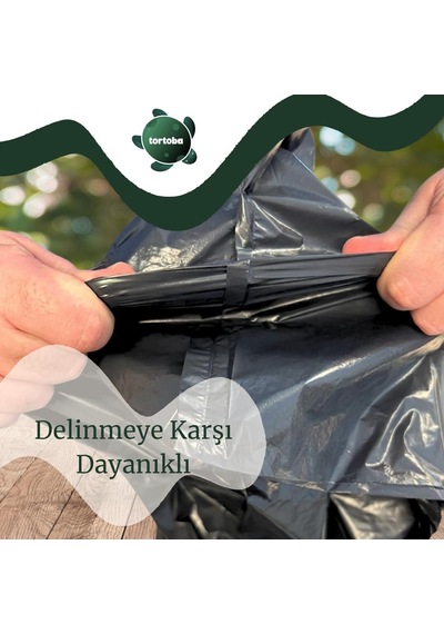 2 Rulo Endüstriyel Jumbo Çöp Torbası, Siyah