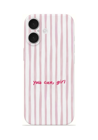 Apple iPhone Uyumlu 17 Vorian İnce Kamera Korumalı Mika Kılıf You Can Girl You Can Girl Mika