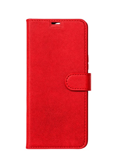 Xiaomi Redmi 15 Uyumlu Kapaklı Cüzdanlı Kartvizitli Telefon Kılıfı Deri Cüzdan Kırmızı