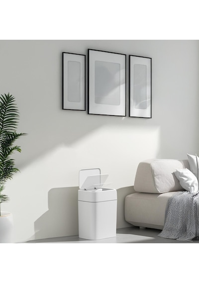 Karen Banyo Otomatik Sensörlü Çöp Kovası Beyaz12 Lt 4147