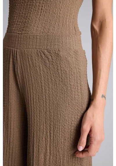 Defacto Wıde Leg Bürümcük Pantolon D3570ax26smbn229 Kahve-bn229