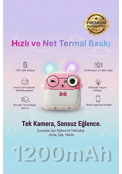 Q5p Çocuk Kamerası Sevimli Tasarım Hd Fotoğraf & Video Eğitici Oyuncak Kamera Çocuklar İçin Fotoğraf Makinesi Pembe