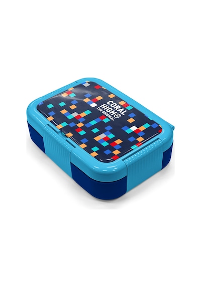 Coral High Kids Lacivert Geometrik Desenli Paslanmaz Çelik Beslenme Kabı 39135 Lacivert
