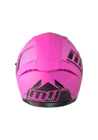 M910 Lady Fuchsıa Motosiklet Kaskı Güneş Vizörlü Full Face Kadın Kask Çok Renkli