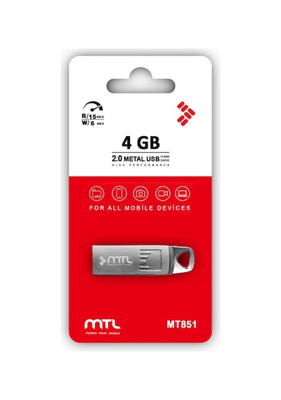 4 Gb Metal Dayanıklı Gövde Usb 2.0 Usb Flash Bellek Taşınabilir