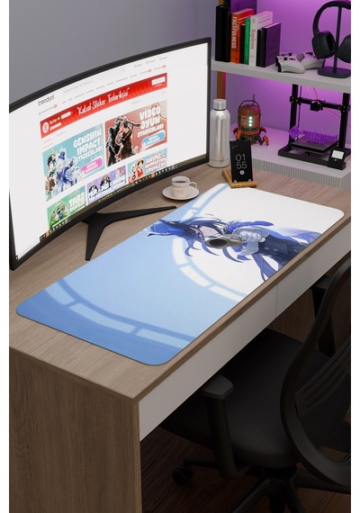 Clorinde Genshin Impact Anime Gacha V2 - 90x40 Xxl Gaming Mouse Pad Fare Altlığı