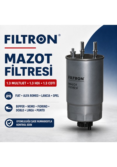 Filtron Mazot Filtresi Fiat Doblo Fiorino Linea Punto 1.3 Multijet