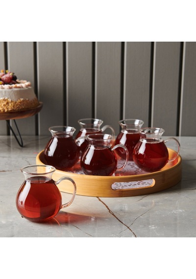 Aroww Keyf-i Ala Borosilikat 6 Parça Çay Seti - 220 Ml Renkli