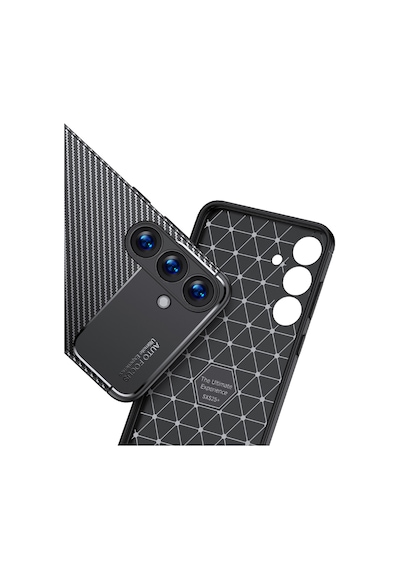 Galaxy S25 Plus Uyumlu Kılıf Zore Negro Silikon Kapak-siyah Siyah