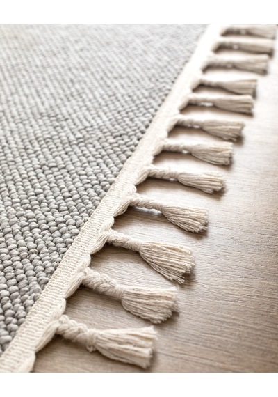 Madame Coco Andray Saçaklı Halı - Gri - 200x300 Cm 8684427028674 Gri 200 X 300 Gri