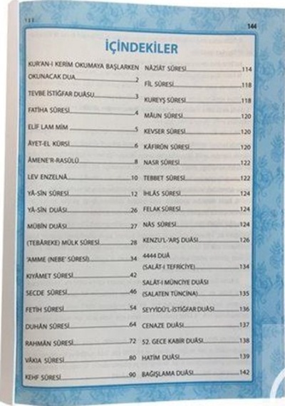 41 Yasin Türkçe Okunuşlu-Mavi Kapak Orta Boy- Merve Yayınları