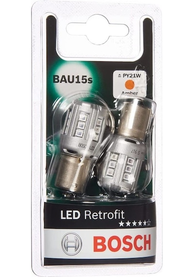 Bosch Led Retrofit PY21W 93 Sinyal Turuncu Led Ampul 12V (BAU15s)
