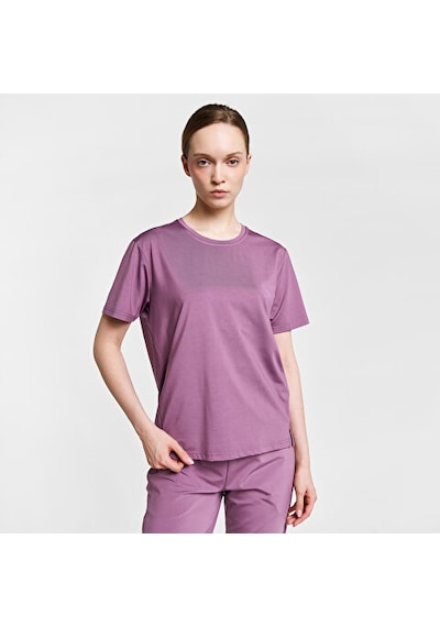 Lescon Kadın Antrenman Kısa Kol T-shirt 26b-2067 Vıolet