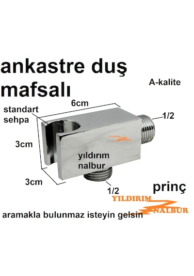 Ankastre Duş Mafsalı Kare Ankastra Batarya Duş Oturağı Prinç El Duşu Sehpası Açık Bej