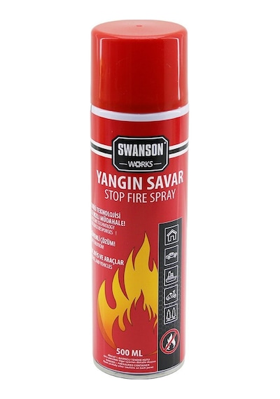 Swanson Rüzgar Works Yangın Savar Sprey 500ml Ev, Ofis, Oto Araç - 24'li Paket