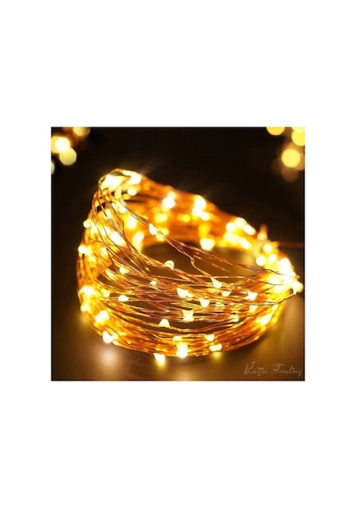 Led Pilli Dekoratif Led Işık Yılbaşı Led Ince Tel Günışığı