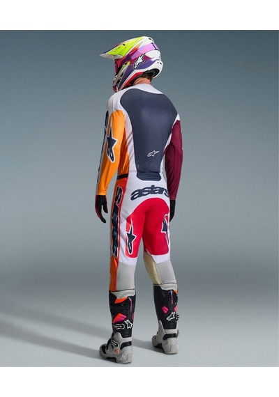 Alpinestars Racer Portl Off-road Motosiklet Pantolonu Kırmızı Beyaz Siyah