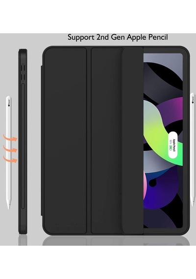 Apple Uyumlu iPad, Air 11inç M2 2024 Kılıf Kalem Bölmeli Smart Case A2902 A2903 A2904