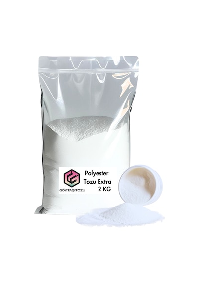 Polyester Tozu Extra Hobi Harcı Obje Mumluk Heykel Saksı Yapımı İçin Kırık Beyaz Döküm Tozu 2 Kg