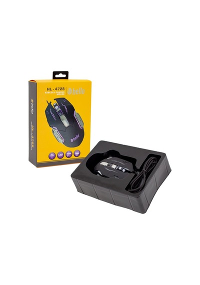 Hello HL-4728 Kablolu LED Aydınlatmalı Oyuncu Mouse
