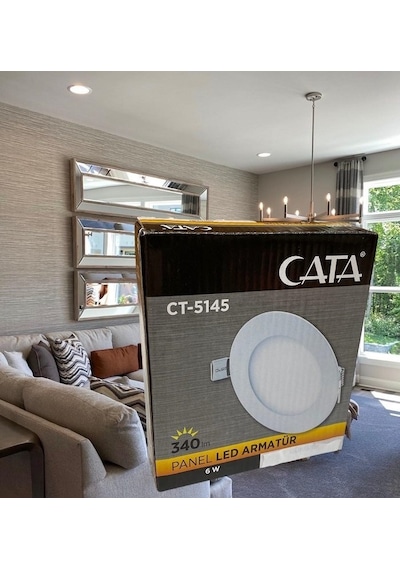 Cata CT-5145G 6W Slim Led Panel Spot Işık 6500K Günışığı