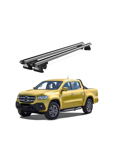 Venüs Mercedes-benz X Class 2017-2020 Uyumlu Gri Ara Atkı Port Bagaj Tavan Barı