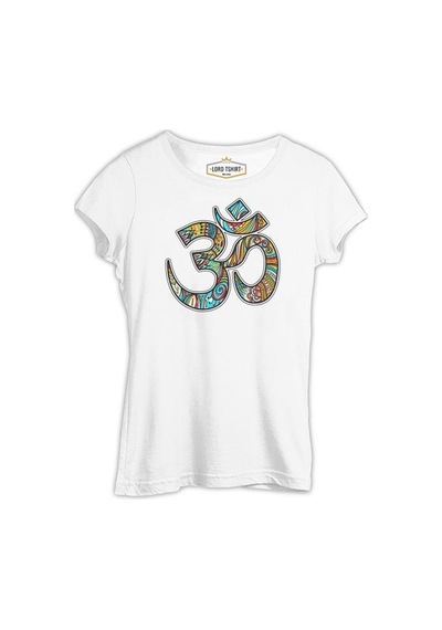 Yoga - Logo Beyaz Kadın Tshirt 001