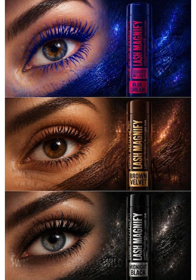 Pierre Cardin Lash Magnify - Midnight Black - Lifting Etkili, Dolgunlaştıran Ve Ekstrem Hacim Veren Maskara Ultra Siyah