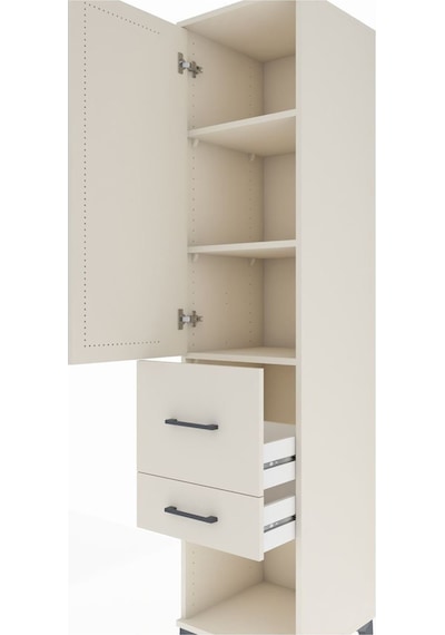 Hyperion Dolap 3 Raflı 2 Çekmeceli Tek Kapaklı 44x44x195 Aytaşı-aytaşı Aytası